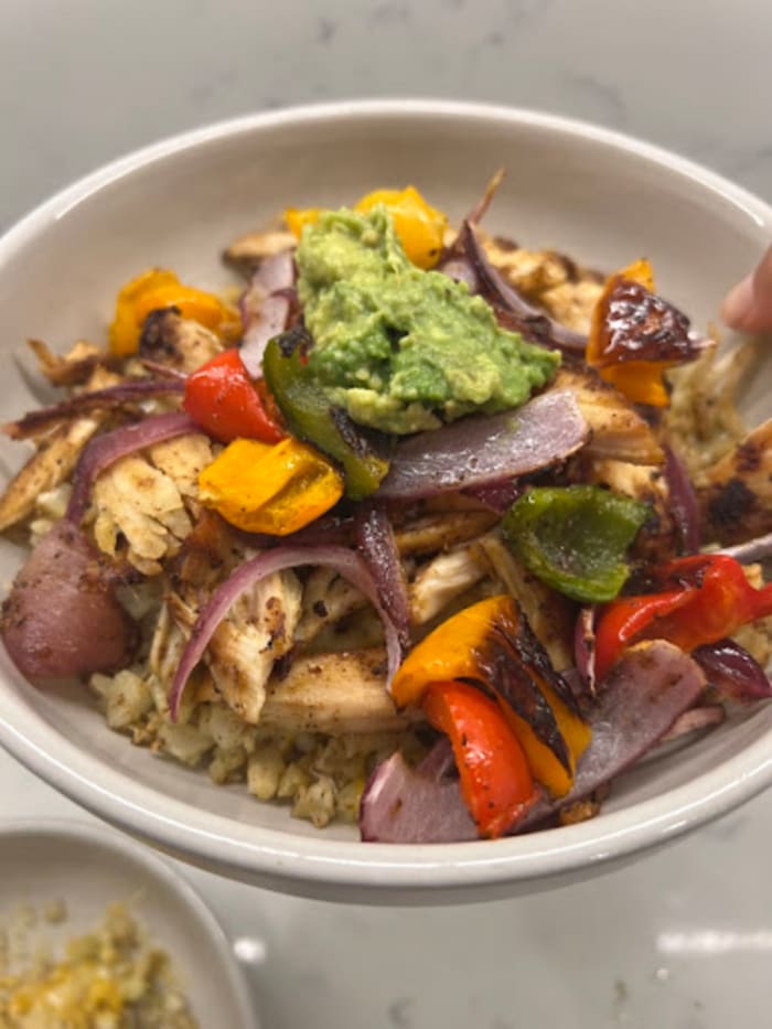 low carb fajita bowl